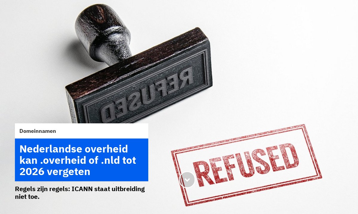  Nederlandse overheid kan .overheid of .nld tot 2026 vergeten - Overheid Bildidee 